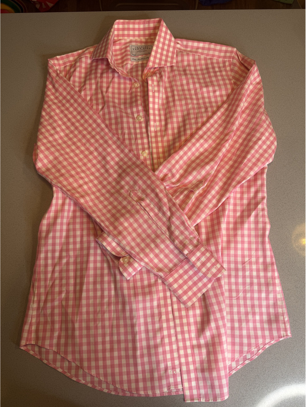 Charles Tyrwhitt Pink Oxford 15"/33" 3rds 8/84 CM